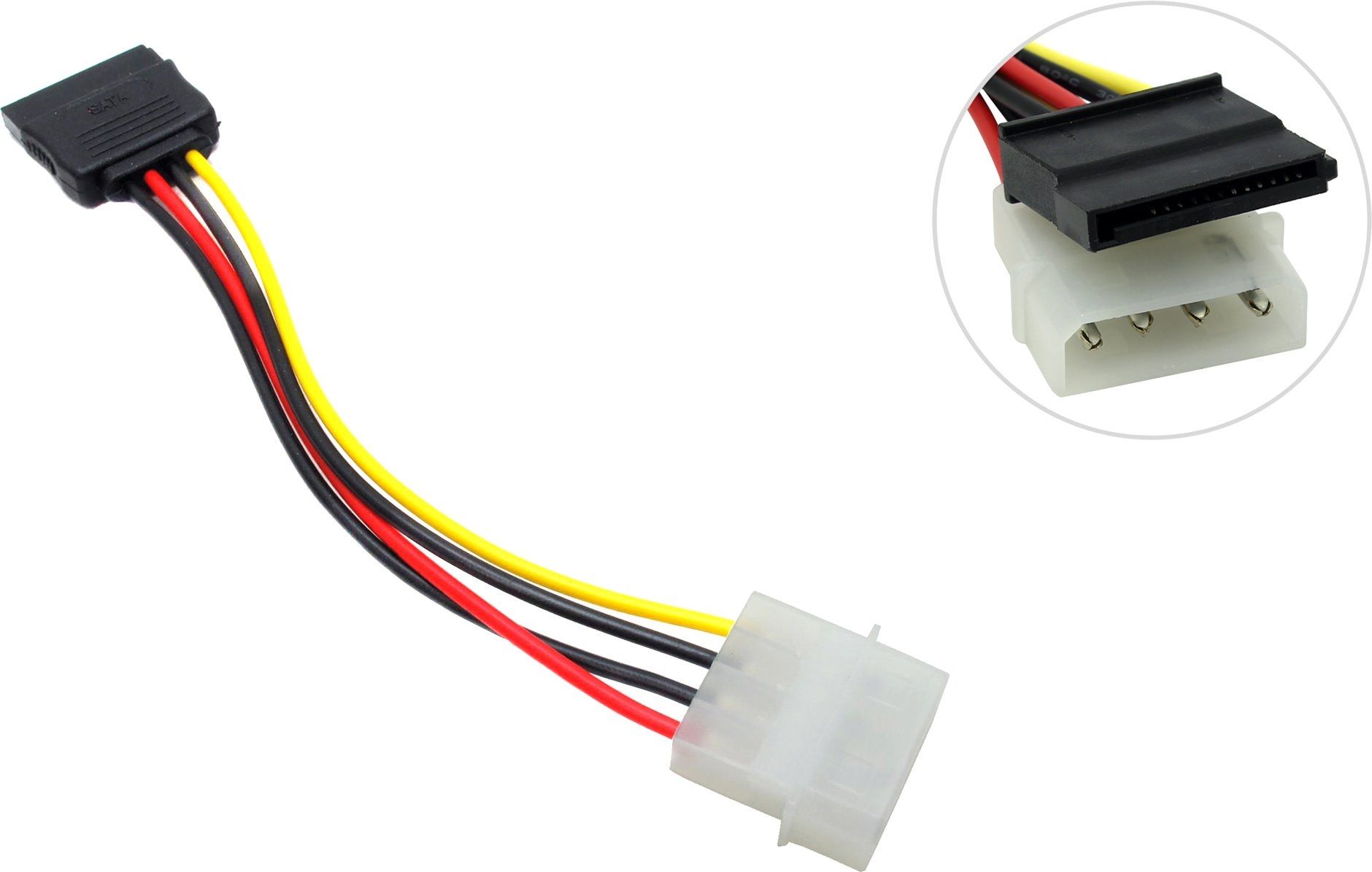 Питание жесткого диска. Переходник питания Orient c575 SATA 15-Pin(m) to Molex 4-Pin(f). Кабель питания SATA - Molex. Переходник питания жесткого диска Molex-SATA. Кабель питания SATA Molex(4pin, БП) - SATA (устройство), 14см, Orient <c907>.