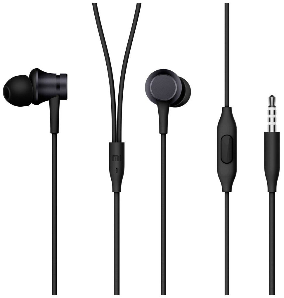 Проводные наушники Xiaomi Mi In-Ear Headphones Basic черный - купить в  05.RU, цены, отзывы