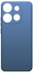 Чехол накладка Borasco Silicone Case для Infinix HOT 40i/ Smart 8/ Smart 8 Plus синий