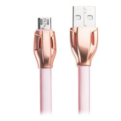 Кабель USB - micro USB Remax RC-035m Laser 1 м, розовый
