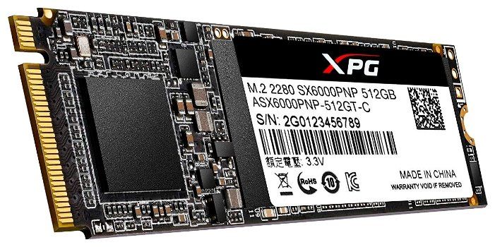 Накопитель SSD ADATA XPG SX6000 Pro [ASX6000PNP-512GT-C] 512 ГБ