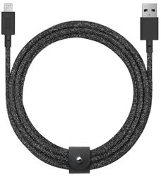 Кабель USB-A - LIGHTNING Native Union BELT CABLE 3 м, черный