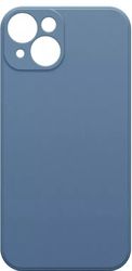Чехол накладка Borasco Microfiber Case для Apple iPhone 15 Plus голубой