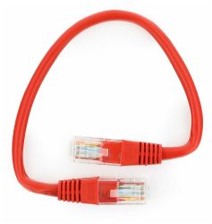 Патчкорд Cablexpert PP12-0.5M/R 0,25м 5е красный