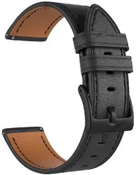 Универсальный кожаный ремешок для часов 20 mm LYAMBDA NEMBUS LWA-S41-20-BK Black
