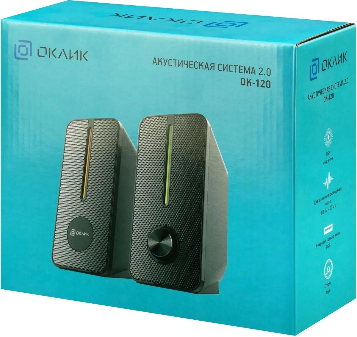 Колонки Oklick OK-120 черный