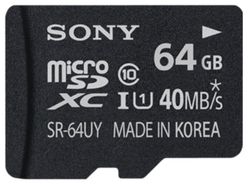Карта памяти Sony SR64UY3AT 64 Гб