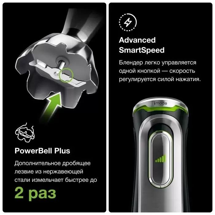Блендер погружной Braun MQ9195XLI черный