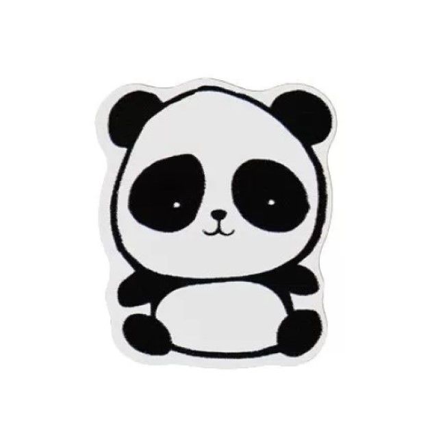 Значок деревянный MESHU "Hello panda", прямая УФ-печать, 2,7*3,3см