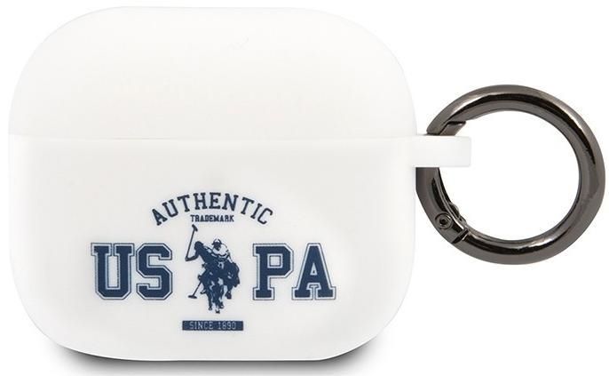 Чехол U.S. Polo Assn. для Airpods 3 Silicone with ring Authentic White