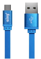Кабель USB - Micro USB Ainy FA-047F 1 м, голубой