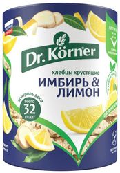 Хлебцы со вкусом имбиря и лимона 90гр Dr.Korner