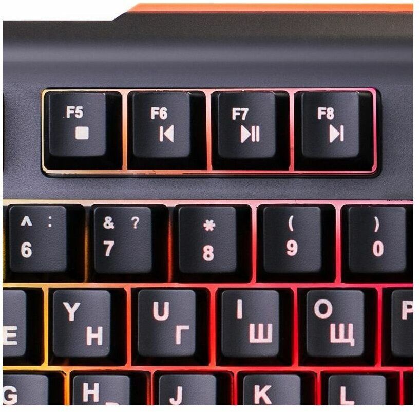 Клавиатура проводная Oklick 717G черный